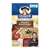 Quaker Oatmeal Instant Oatmeal Maple & Brown Sugar Full-Size Picture